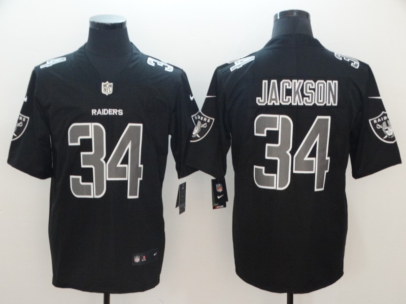 Men's Las Vegas Raiders Bo Jackson #34 Black Jersey